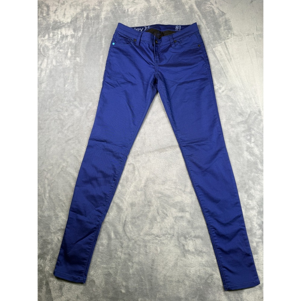 Hurley 81 Skinny Jeans Womens 26 Blue Denim 5 Pockets Medium Wash Low Rise